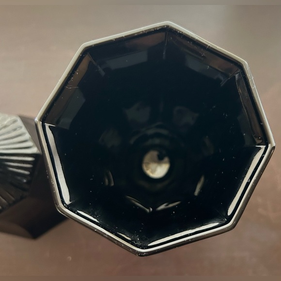 2 Independence Glass Co. octagon black goblets. 4 5/8” - Picture 7 of 12